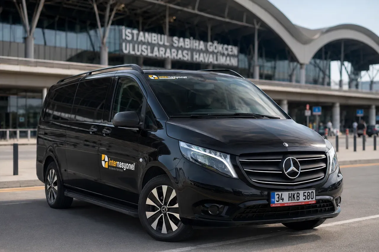 International VIP vehicle for the Sabiha Gökçen Airport to Ataşehir transfer service